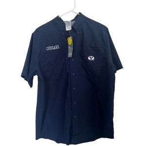 Pro edge BYU Cougars mens Outdoor Polo UPF 50 Medium Vented Lightweight